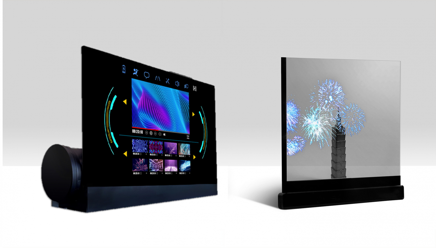 可卷式、折迭性、高透明